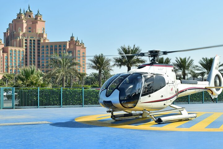Experience the majesty of Dubai from above where iconic landmarks and stunning landscapes unfold beneath you on a remarkable journey like no other. Discover the city's hidden beauty.
